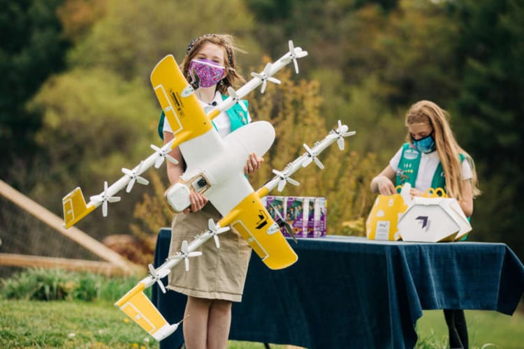 Girl Scout Cookies Drone Delivery
