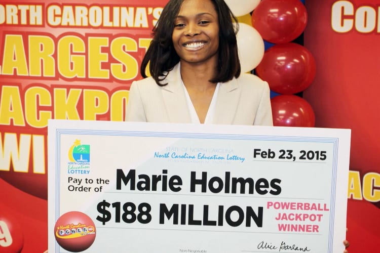 Marie Holmes Lotto Winner